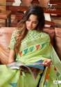 Degital Print Linen Silk Saree thumb 10