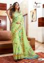 Degital Print Linen Silk Saree thumb 17