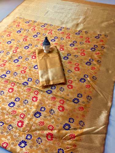 Designer Banarasi Silk Rich Pallu Saree