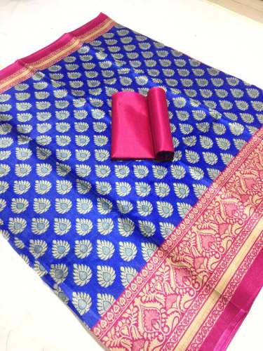  Designer Bhaglapuri Khadi silk saree 