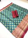  Designer Bhaglapuri Khadi silk saree  thumb 2
