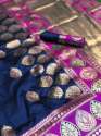 Designer Katan Silk Saree thumb 3