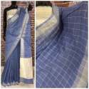  Designer Fancy Linen Silk Saree   thumb 9