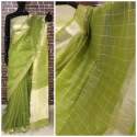  Designer Fancy Linen Silk Saree   thumb 8