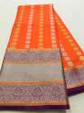 Designer Soft Silk Weaving Saree thumb 4