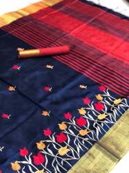 Embroidered Silk Saree 