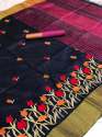 Embroidered Silk Saree  thumb 2