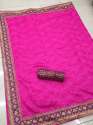 Fancy Design Georgette Print Sarees thumb 1