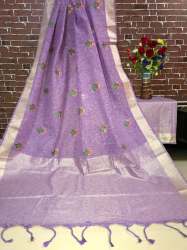 Fancy Embroidered Liner Saree 