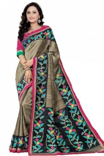 Fancy  Heavy Banglori Slub Saree 