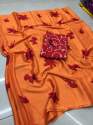  Satin Silk Printed Sarees thumb 5