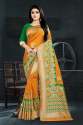Fancy Meenrki Silk Saree