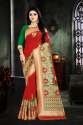 Fancy Meenrki Silk Saree thumb 2