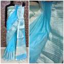   Formal  Linen silk saree thumb 4