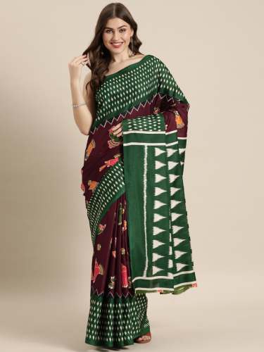 Handloom Linen Saree