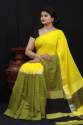 Handloom Linen Sarees thumb 10