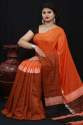 Handloom Linen Sarees thumb 2
