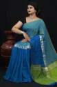 Handloom Linen Sarees thumb 8