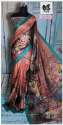 Jute Linen Printed Saree  thumb 1
