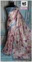 Jute Linen Printed Saree  thumb 10
