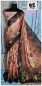 Jute Linen Printed Saree  thumb 3