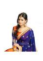 Ladies Georgette Embroider Work Sarees thumb 1
