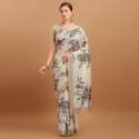 ladies linen saree thumb 4