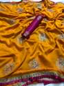 Latest Vichitra  Silk saree thumb 1