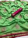 Latest Vichitra  Silk saree thumb 2