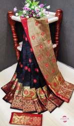 Lichi silk saree