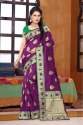 Multicolor Banarasi Silk Saree thumb 1