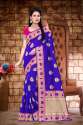 Multicolor Banarasi Silk Saree thumb 5