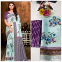  Original Digital Printed Linen saree thumb 3