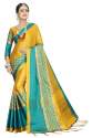 Party wear  Cotton Silk Sarees thumb 1