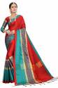 Party wear  Cotton Silk Sarees thumb 4
