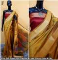  Raw banglory silk weaving saree