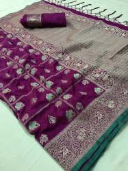 Soft Banarasi silk weaving saree 