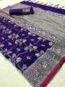 Soft Banarasi silk weaving saree  thumb 3