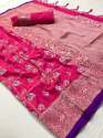 Soft Banarasi silk weaving saree  thumb 4