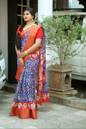 Soft Cotton  Pochampally Saree