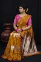 Soft Kesari Slik Saree thumb 8