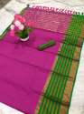 Soft cotton Silk Sarees With Meena Border thumb 5