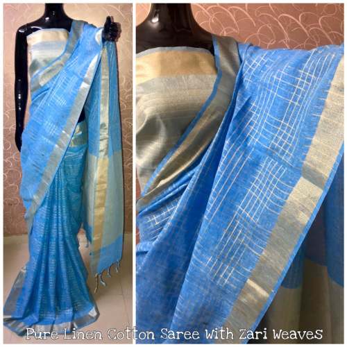  Special Designer Linen Sarees