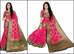 Designer Nylon Sarees With Heavy Zari