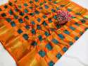 Fancy Nylon Silk Sarees thumb 3