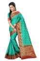 Laila Mor Fancy Zari Work Nylon Sarees thumb 3