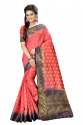 Laila Mor Fancy Zari Work Nylon Sarees thumb 5