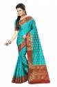 Laila Mor Fancy Zari Work Nylon Sarees thumb 6