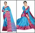 Peacock Design Poly Cotton Sarees thumb 4