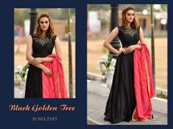 Black designer Gown -FLORY-2107